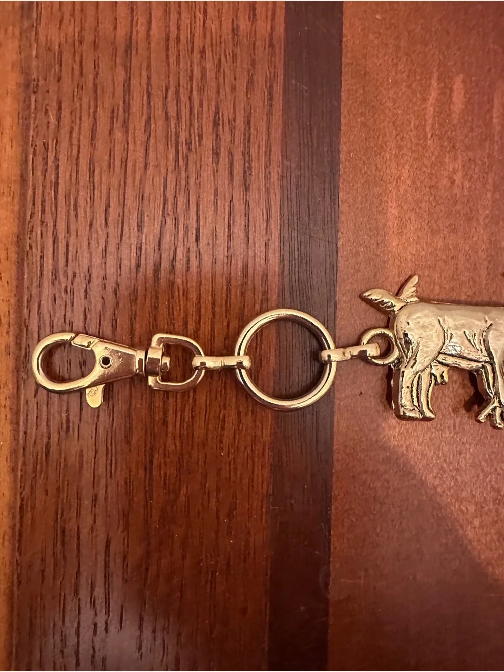 Vintage Brass Noah’s Ark Safari Animal Charm Keychain Bag Charm Giraffe Zebra